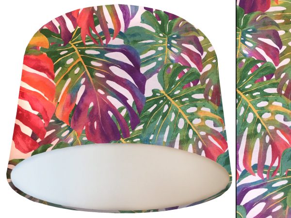 Bohemian Tropical Lamp Shade White, Stylish Interior Lighting