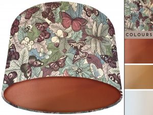 Butterfly Print Lamp Shade Copper, Stylish Animal Lampshade