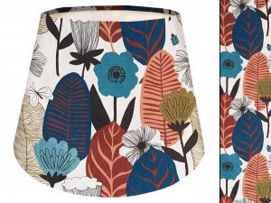 Autumn Leaf Empire Lampshade, Scandi Style