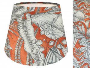 Orange Tropical Empire Lampshade, Tropical Interior