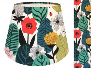 Summer Leaf Empire Lampshade, Scandinavian Home