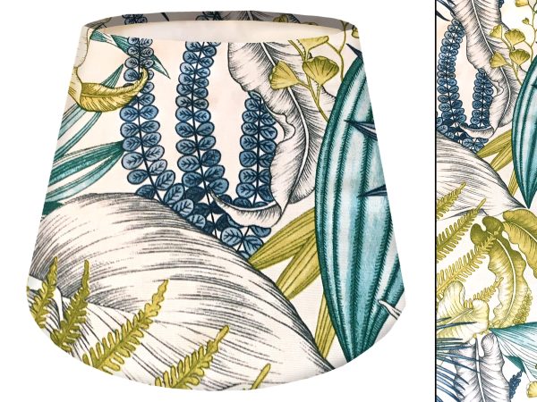 White Tropical Empire Lampshade, Exotic Home