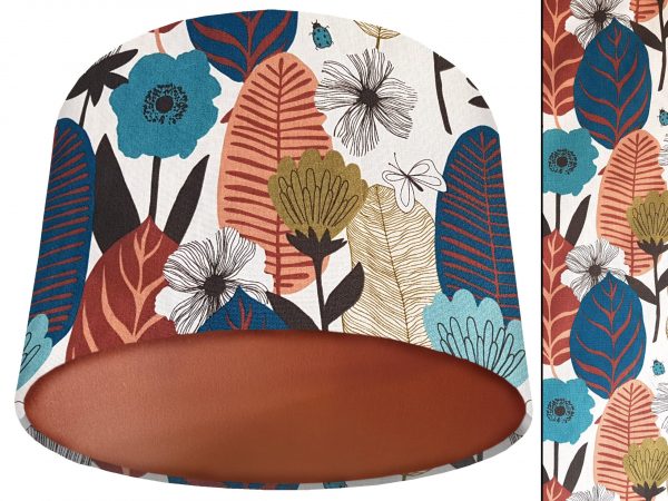 Autumn Leaf Lamp Shade Copper, Botanical Home Interior