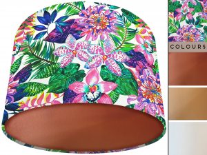 Bright Tropics Lamp Shade Copper, Tropical Home Interior