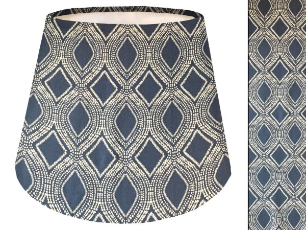 Boho Blue Empire Lampshade, Bohemian Home