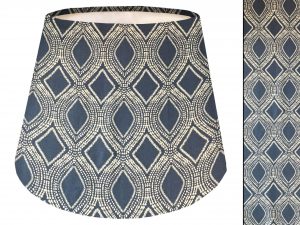 Boho Blue Empire Lampshade, Bohemian Home