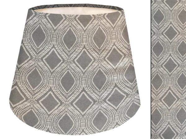 Boho Grey Empire Lampshade, Modern Home