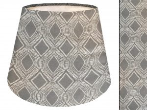 Boho Grey Empire Lampshade, Modern Home