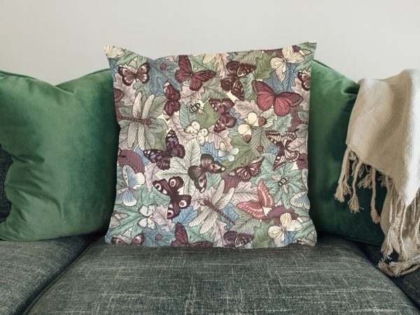 Butterfly Scatter Cushion, 40cm Sofa Cushion, Animal Cushion