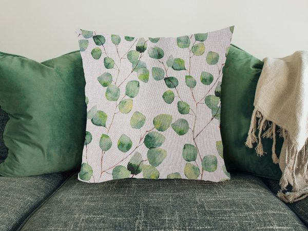 Green Honesty Sofa Cushion, 40cm Square Cushion
