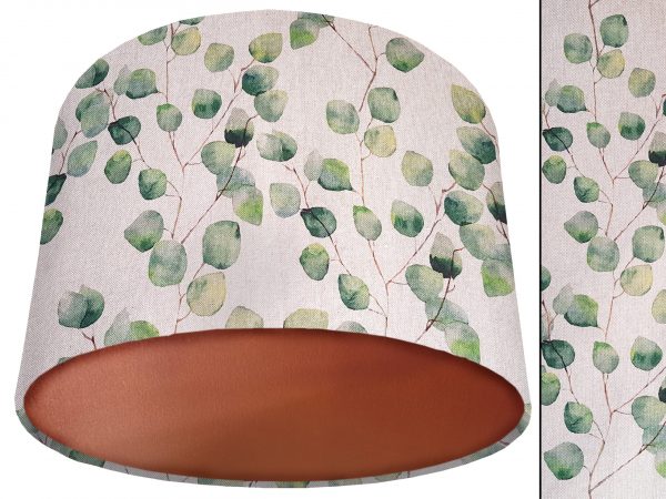 Green Honesty Lamp Shade Copper, Classic Botanical Country
