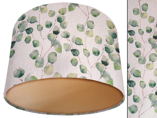 Green Honesty Lamp Shade Gold, Classic Botanical Country