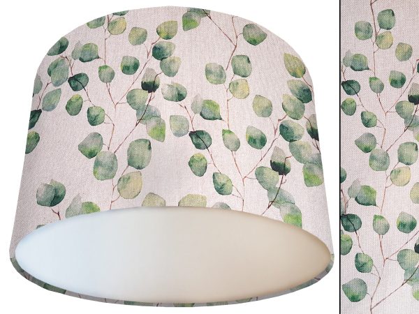 Green Honesty Lamp Shade White, Classic Botanical Country