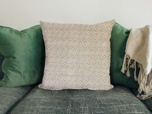 Navajo Yellow Sofa Cushion, 40cm Scatter Cushion