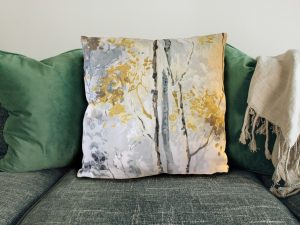 Stunning Silver Birch Scatter Cushion, 40cm Sofa Cushion