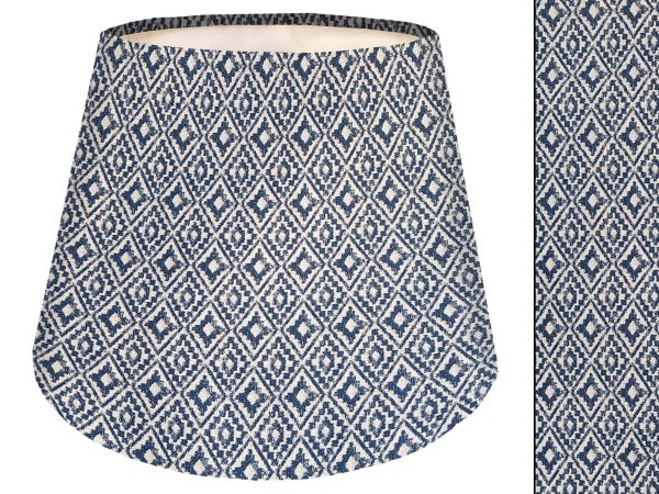 Navajo Blue Empire Lampshade, Contemporary Home