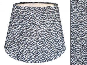 Navajo Blue Empire Lampshade, Contemporary Home