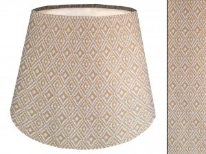 Navajo Yellow Empire Lampshade, Native American Inspired