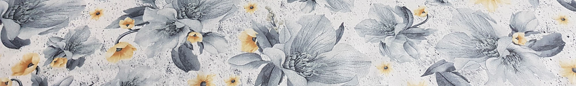 Banner 300 - Silver Flowers
