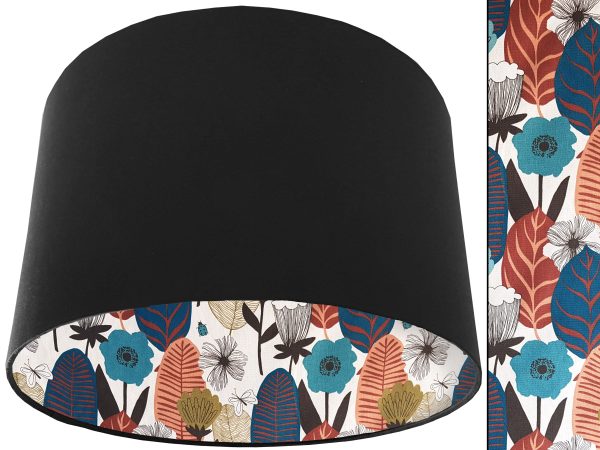 Autumn Leaf Lampshade Black, Scandinavian Home Interior
