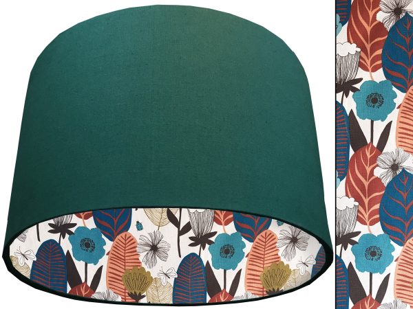 Autumn Leaf Lampshade Green, Scandinavian Home Interior