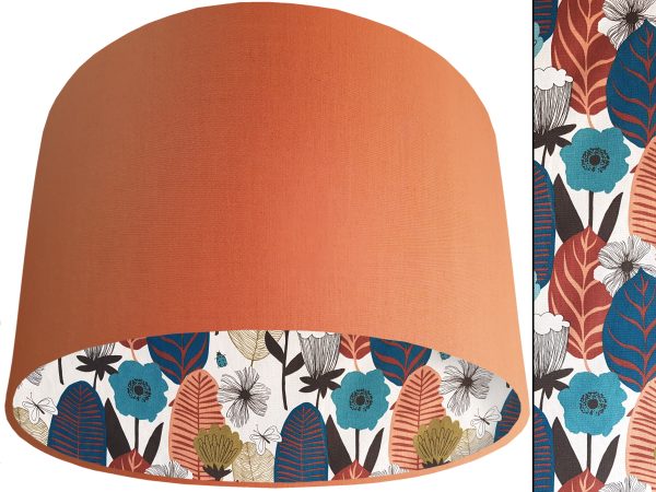 Autumn Leaf Lampshade Orange, Scandinavian Home Interior