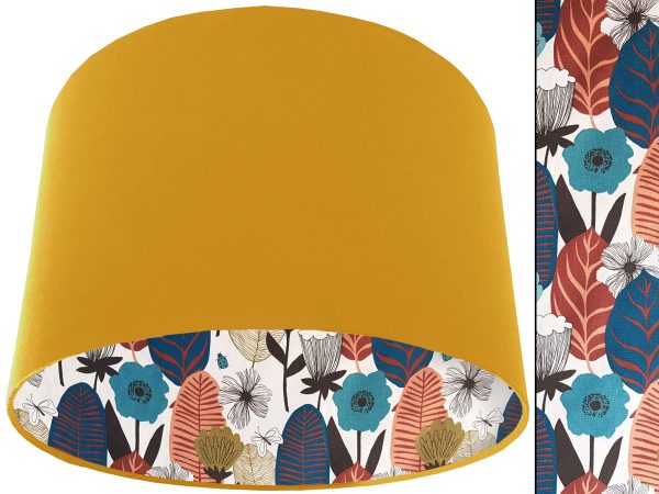 Autumn Leaf Lampshade Yellow, Scandinavian Home Interior