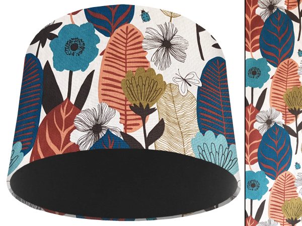 Autumn Leaf Light Shade Black, Modern Scandi Home Interior