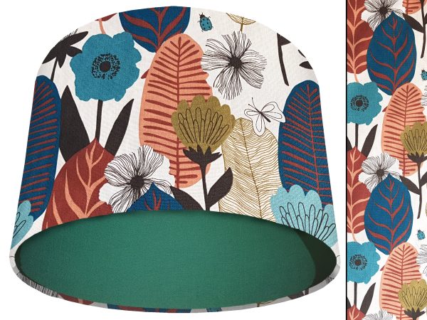 Autumn Leaf Light Shade Green, Modern Scandi Home Interior