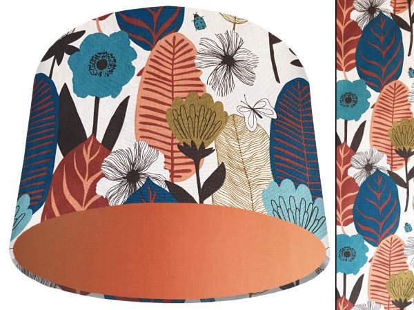 Autumn Leaf Light Shade Orange, Modern Scandi Home Interior