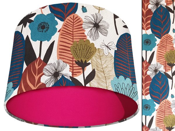 Autumn Leaf Light Shade Pink, Modern Scandi Home Interior