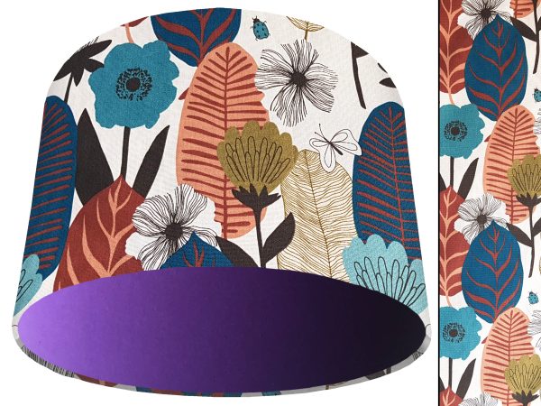 Autumn Leaf Light Shade Purple, Modern Scandi Home Interior