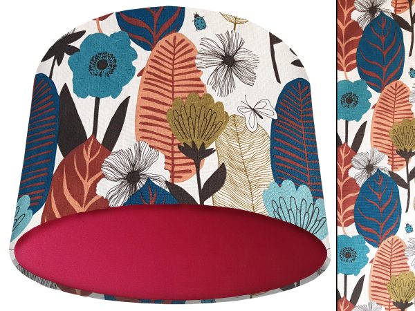 Autumn Leaf Light Shade Red, Modern Scandi Home Interior