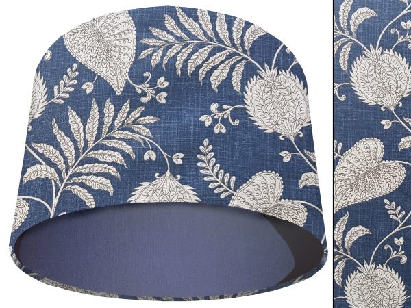Paisley Blue Light Shade Blue, Modern Bold Home Interior