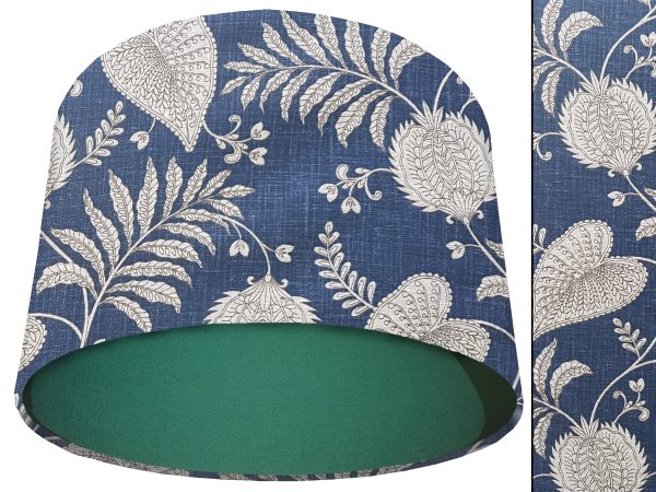 Paisley Blue Light Shade Green, Modern Bold Home Interior