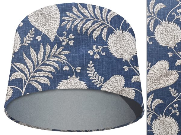 Paisley Blue Light Shade Light Grey, Modern Bold Home Interior