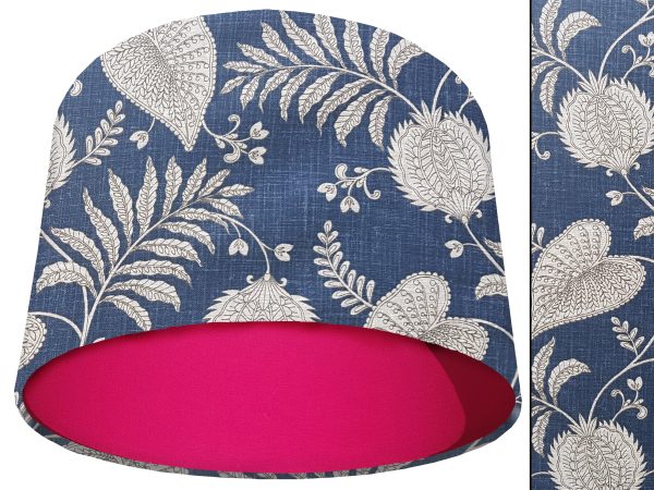 Paisley Blue Light Shade Pink, Modern Bold Home Interior
