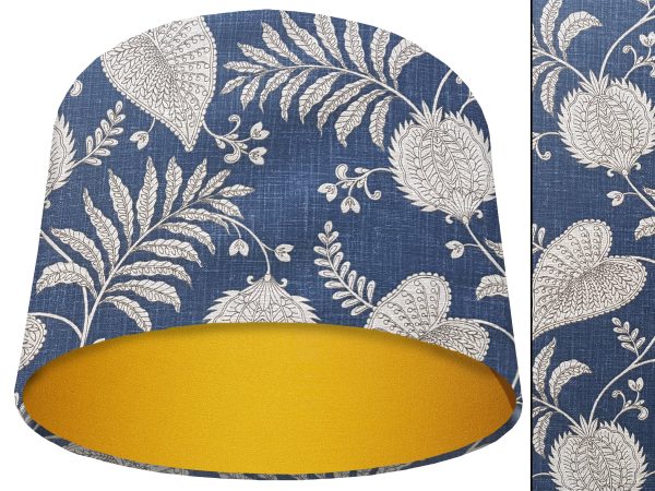 Paisley Blue Light Shade Yellow, Modern Bold Home Interior