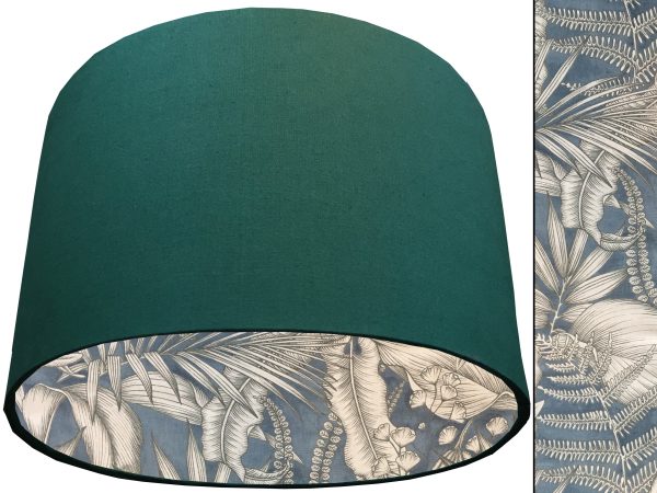 Blue Tropical Lampshade Green, Home Interior Light Shade