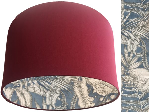 Blue Tropical Lampshade Red, Home Interior Light Shade