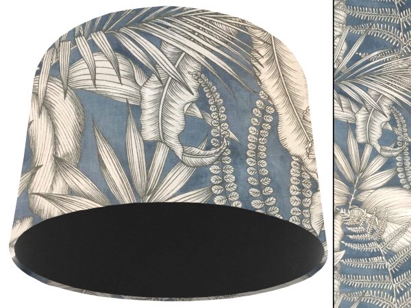 Blue Tropical Light Shade Black, Stylish Modern Home Interior