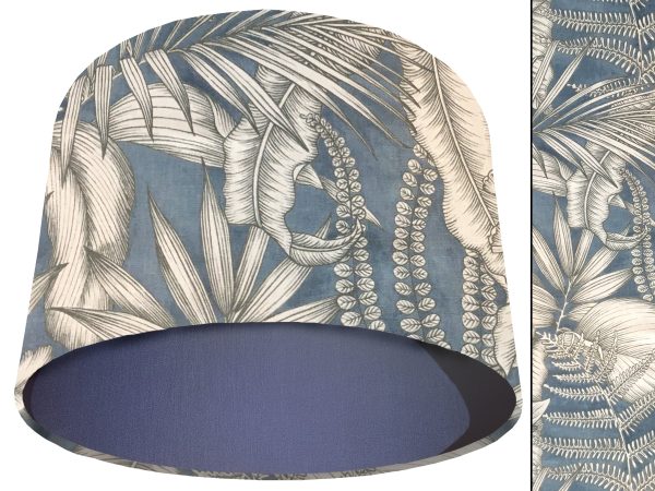 Blue Tropical Light Shade Blue, Stylish Modern Home Interior