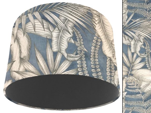 Blue Tropical Light Shade Dark Grey, Stylish Modern Home Interior