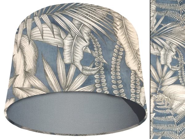 Blue Tropical Light Shade Light Grey, Stylish Modern Home Interior