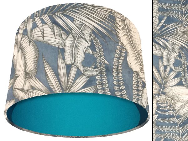 Blue Tropical Light Shade Teal, Stylish Modern Home Interior