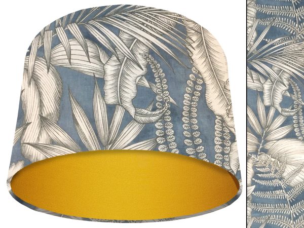 Blue Tropical Light Shade Yellow, Stylish Modern Home Interior