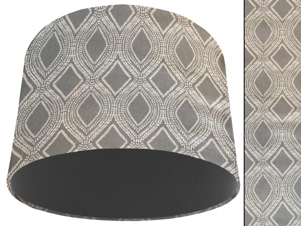 Boho Grey Light Shade Dark Grey, Modern Bohemian Lampshade