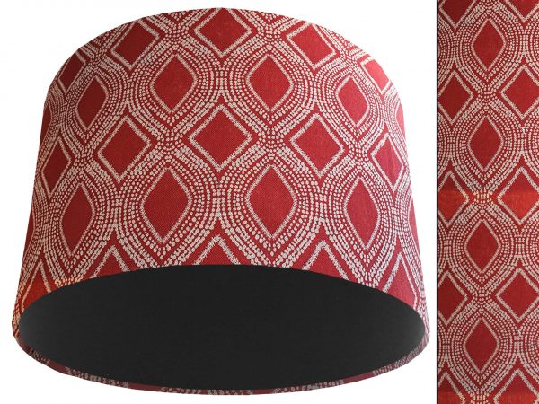 Boho Red Light Shade Black, Bohemian Home Interior