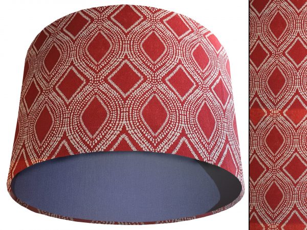 Boho Red Light Shade Blue, Bohemian Home Interior