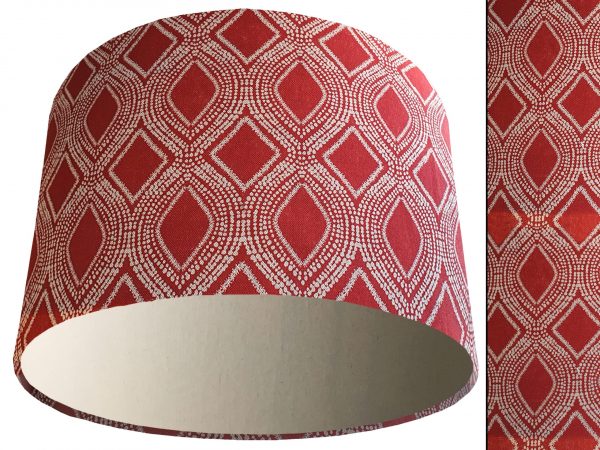 Boho Red Light Shade Cream, Bohemian Home Interior